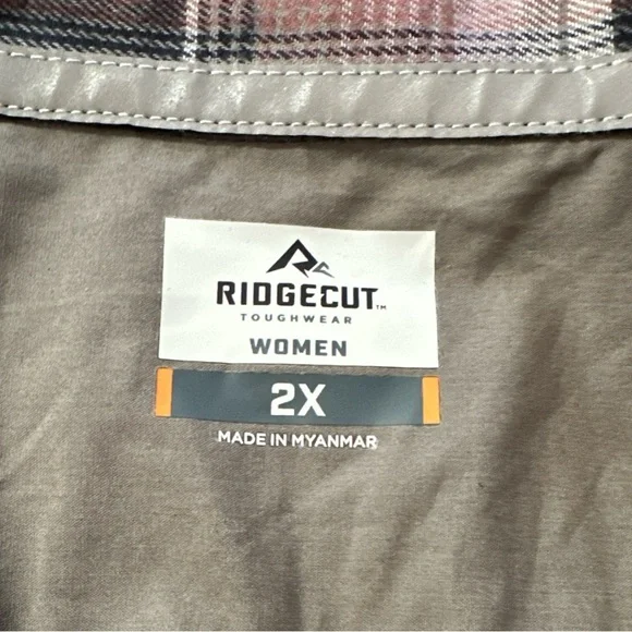 RidgeCut Toughwear Women’s Flex Button Down Size 2X NWT - Picture 4 of 6